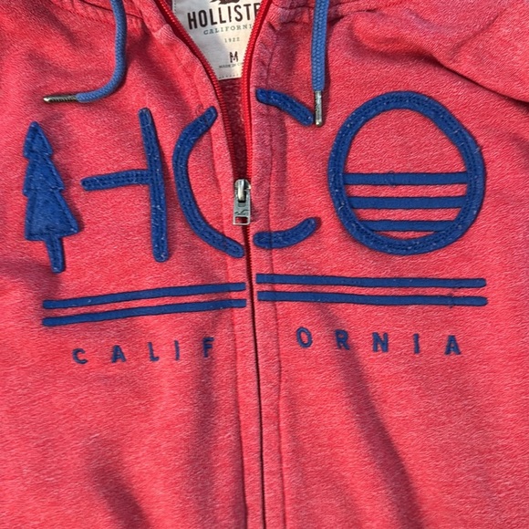 🍍HOLLISTER FULL zip hoodie🍍SZ MED🍍pit to pit 21”🍍26” length🍍 - Picture 3 of 4